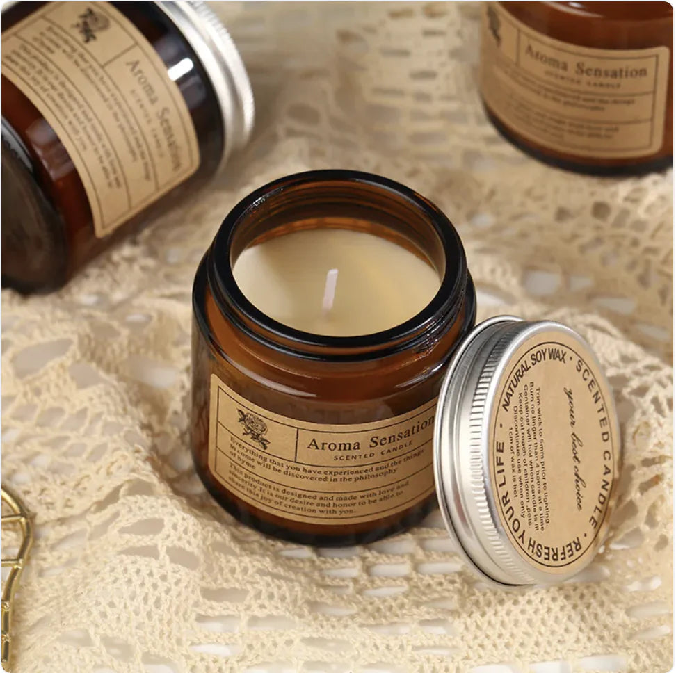 Smokeless Brown Aromatherapy Candle